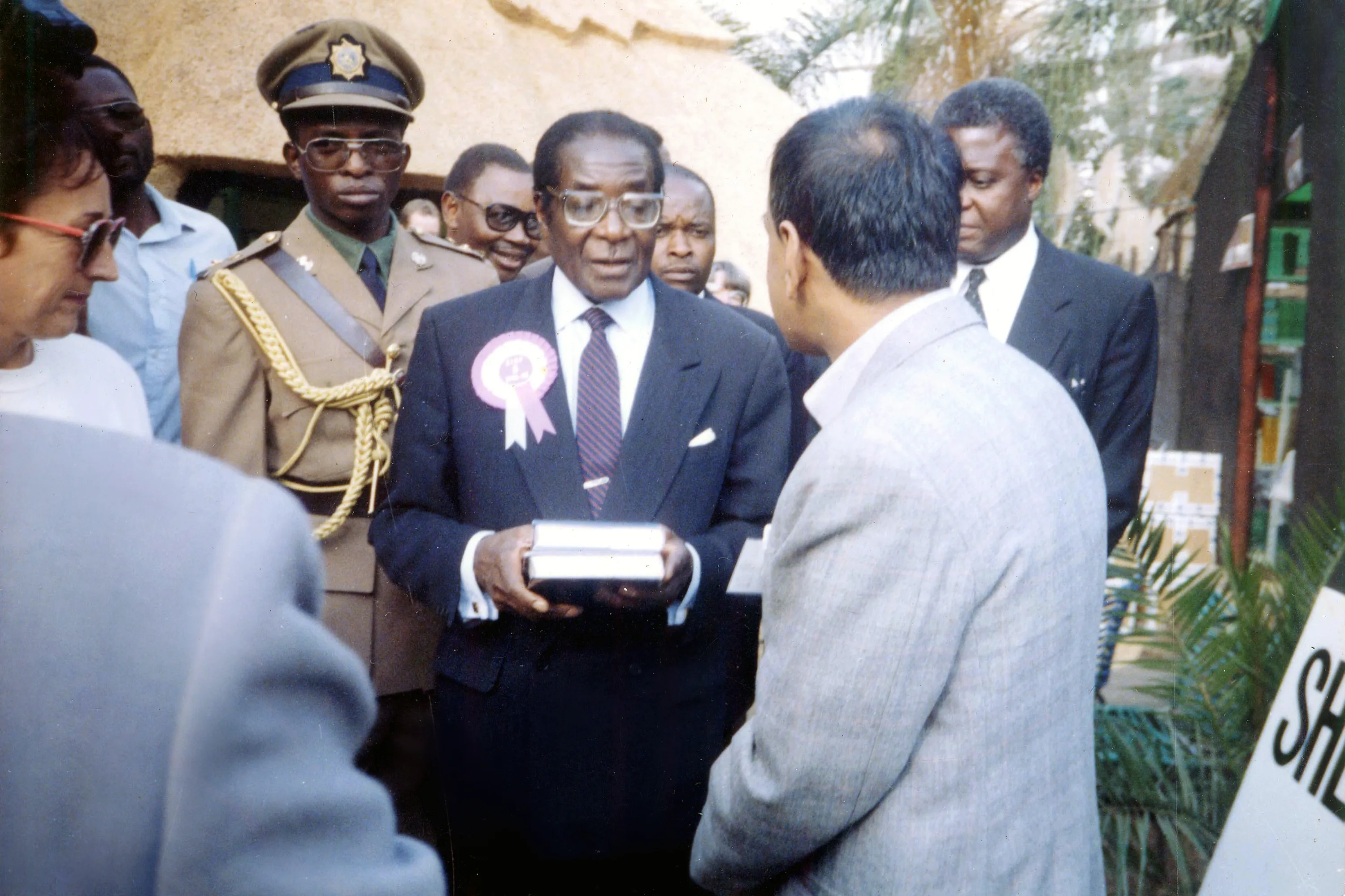 M. Nazmul Karim with President Robert Mugabe